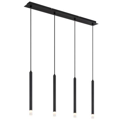 Globo - Luster na sajli 4xG9/4W/230V crno