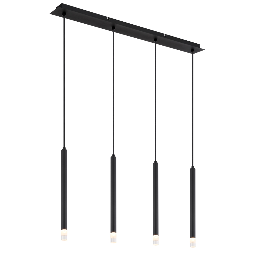 Globo - Luster na sajli 4xG9/4W/230V crno