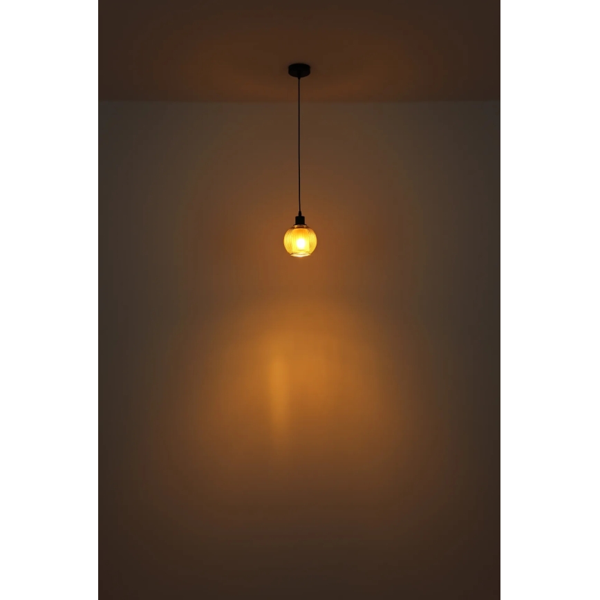 Globo - Luster na sajli 1xE27/25W/230V pr. 15 cm bakreno