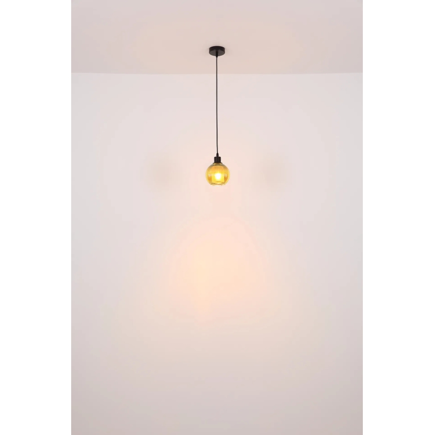Globo - Luster na sajli 1xE27/25W/230V pr. 15 cm bakreno