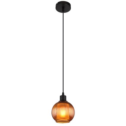 Globo - Luster na sajli 1xE27/25W/230V pr. 15 cm bakreno
