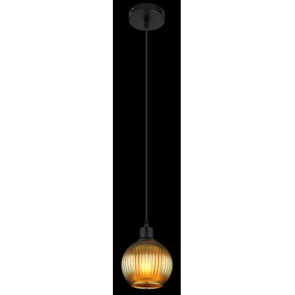 Globo - Luster na sajli 1xE27/25W/230V pr. 15 cm zelena