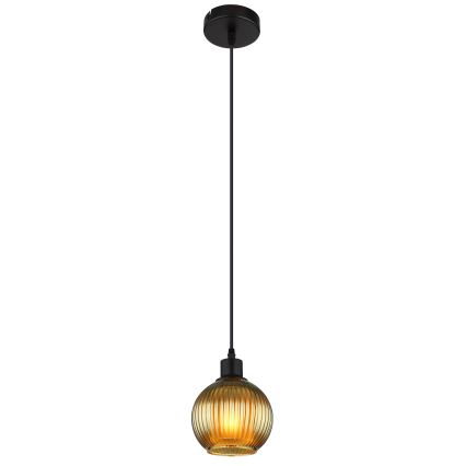 Globo - Luster na sajli 1xE27/25W/230V pr. 15 cm zelena