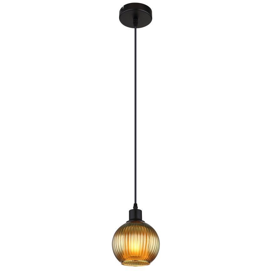 Globo - Luster na sajli 1xE27/25W/230V pr. 15 cm zelena