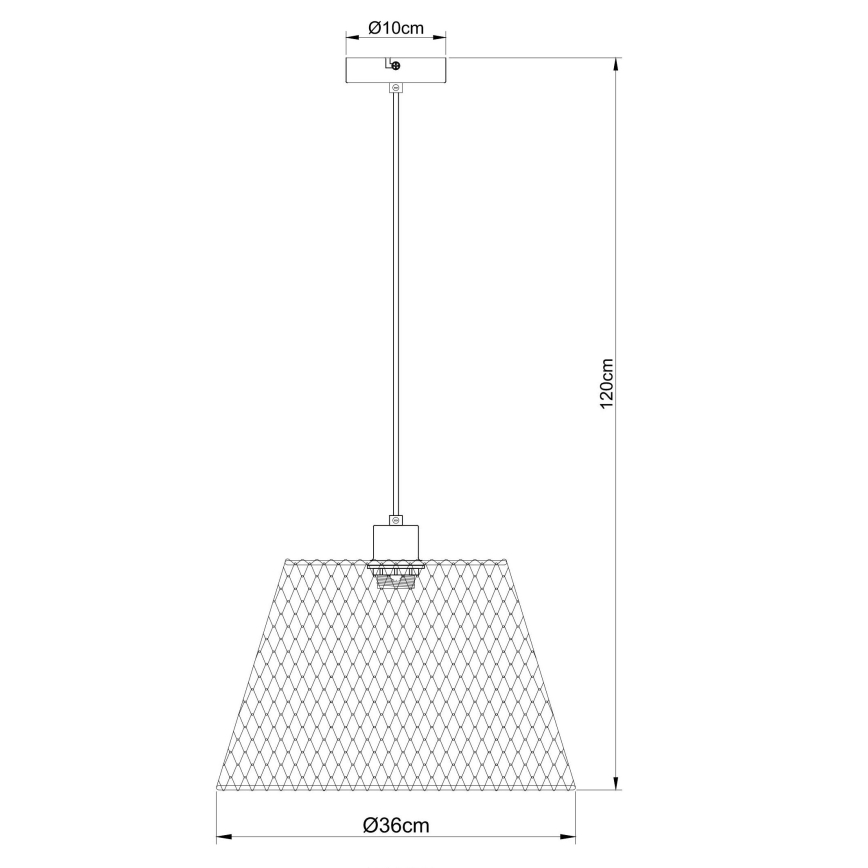 Globo - Luster na sajli 1xE27/40W/230V pr. 36 cm