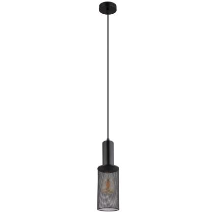 Globo - Luster na sajli 1xE27/60W/230V crno