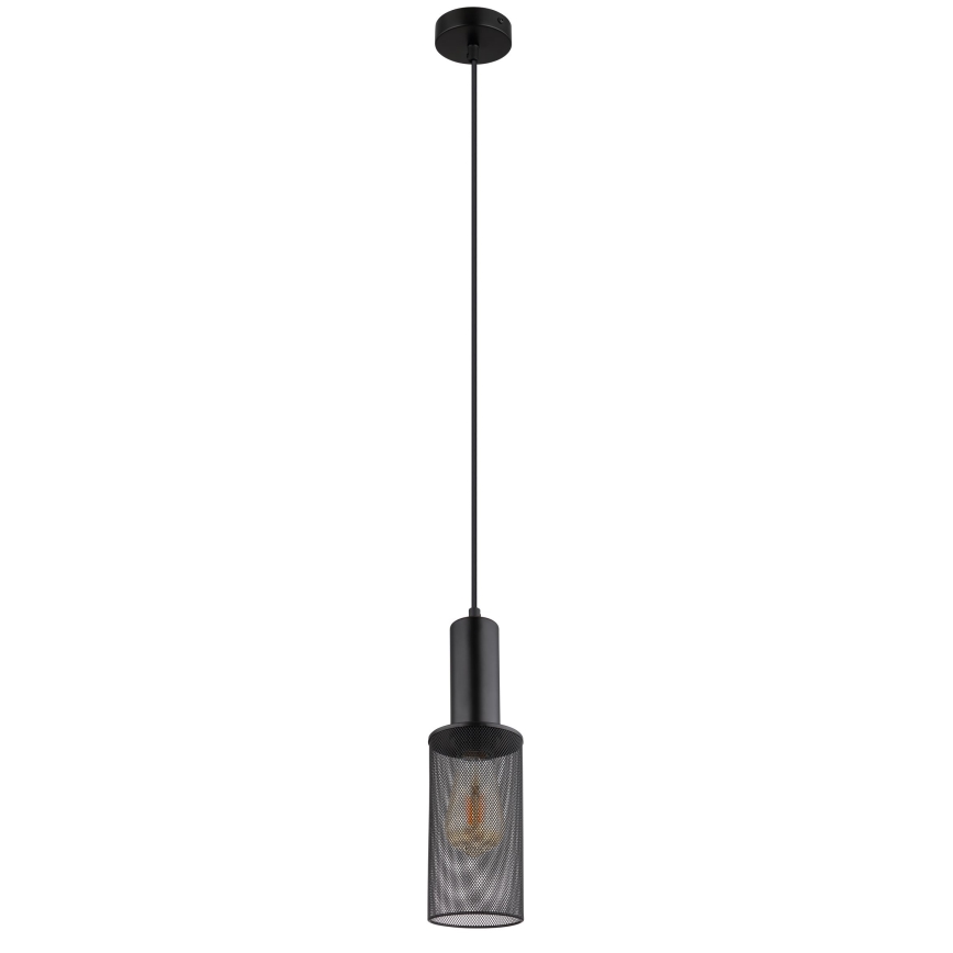Globo - Luster na sajli 1xE27/60W/230V crno
