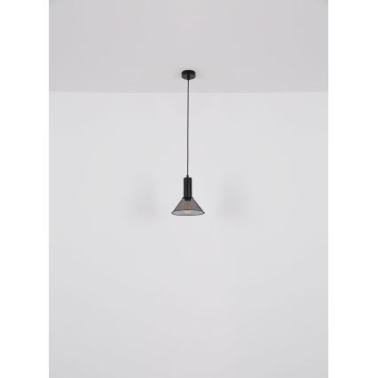 Globo - Luster na sajli 1xE27/60W/230V crno
