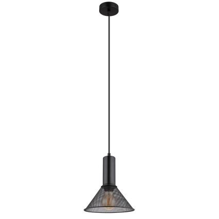 Globo - Luster na sajli 1xE27/60W/230V crno