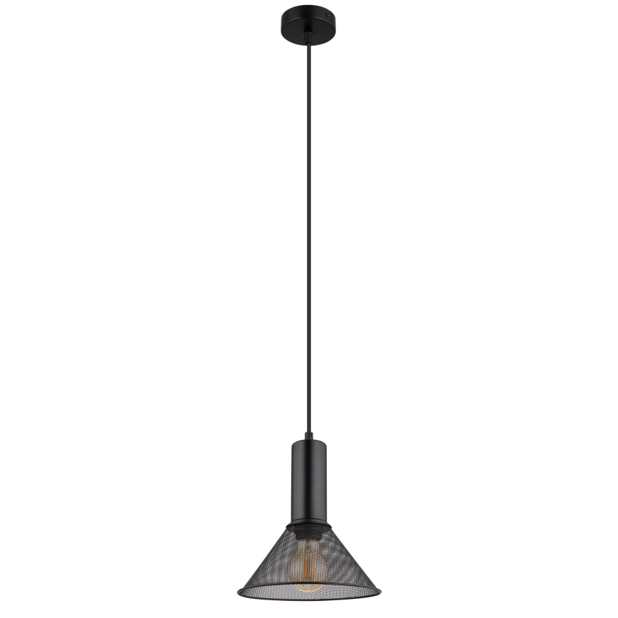 Globo - Luster na sajli 1xE27/60W/230V crno