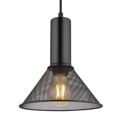Globo - Luster na sajli 1xE27/60W/230V crno