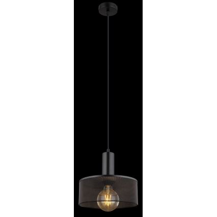 Globo - Luster na sajli 1xE27/60W/230V crno
