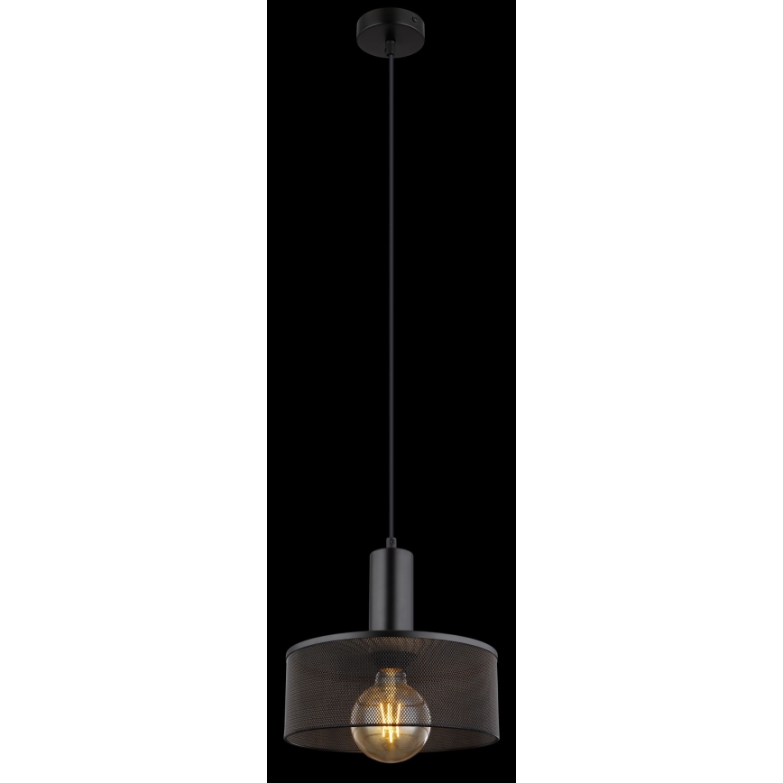 Globo - Luster na sajli 1xE27/60W/230V crno