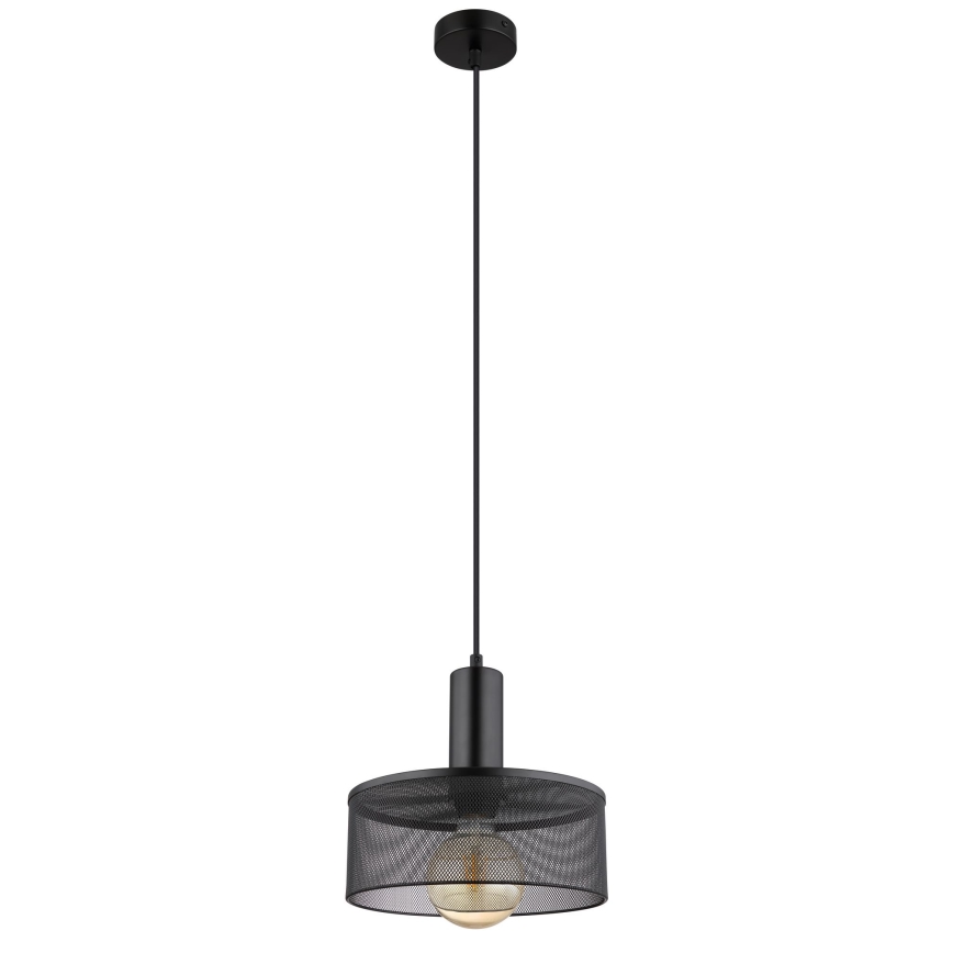 Globo - Luster na sajli 1xE27/60W/230V crno