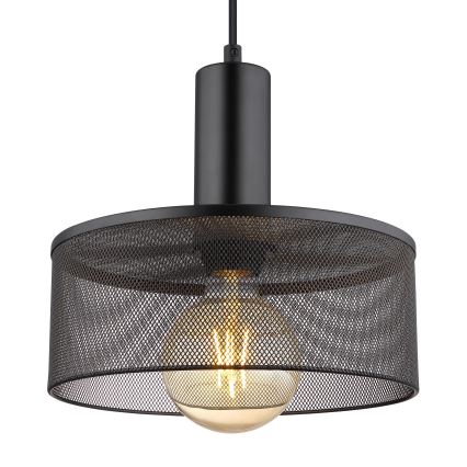 Globo - Luster na sajli 1xE27/60W/230V crno