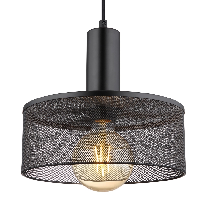 Globo - Luster na sajli 1xE27/60W/230V crno