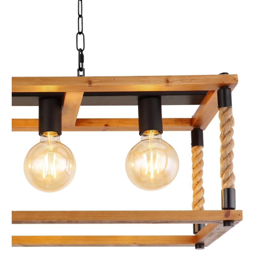 Globo 15691-4H - Luster na sajli VERNON 4xE27/60W/230V