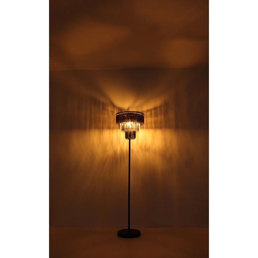 Globo - Podna lampa 3xE27/40W/230V pr. 40 cm crno