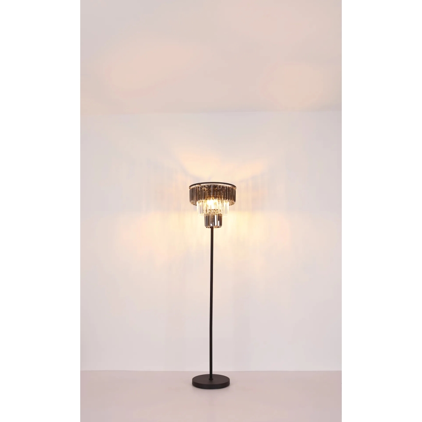 Globo - Podna lampa 3xE27/40W/230V pr. 40 cm crno