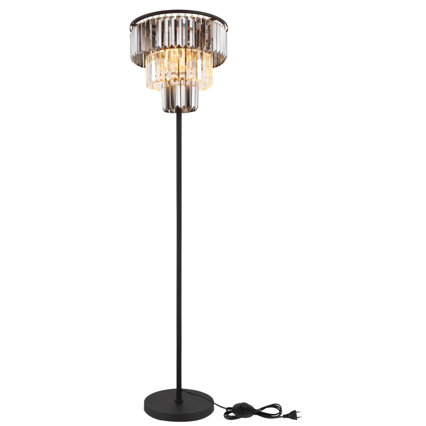 Globo - Podna lampa 3xE27/40W/230V pr. 40 cm crno