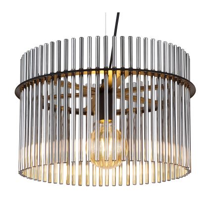 Globo - Luster na sajli 1xE27/60W/230V pr. 40 cm crno