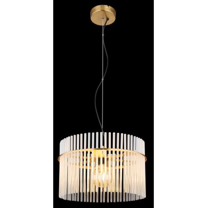 Globo - Luster na sajli 1xE27/60W/230V pr. 40 cm zlatna