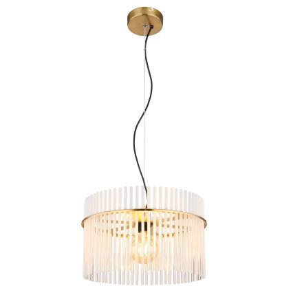 Globo - Luster na sajli 1xE27/60W/230V pr. 40 cm zlatna