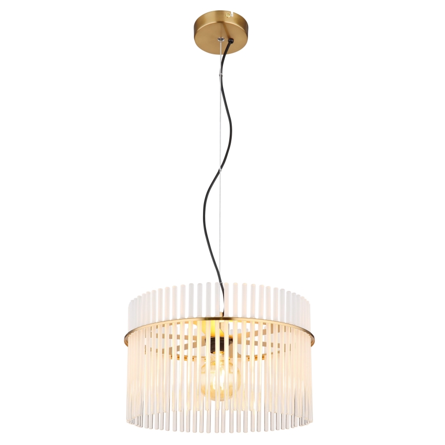 Globo - Luster na sajli 1xE27/60W/230V pr. 40 cm zlatna