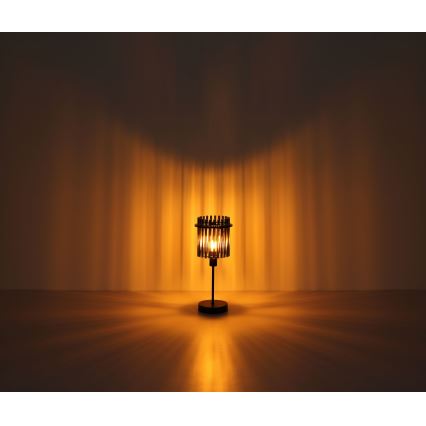 Globo - Stona lampa 1xE14/40W/230V pr. 15 cm crno