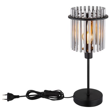 Globo - Stona lampa 1xE14/40W/230V pr. 15 cm crno