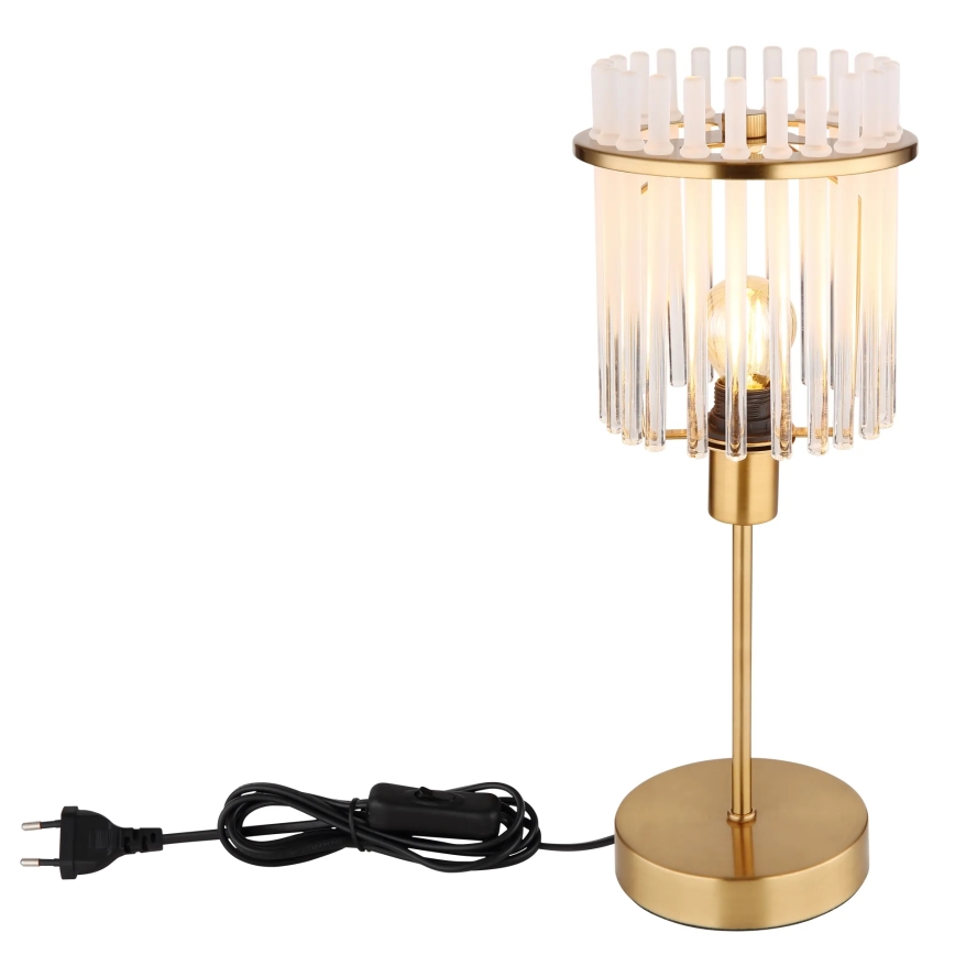 Globo - Stona lampa 1xE14/40W/230V pr. 15 cm zlatna