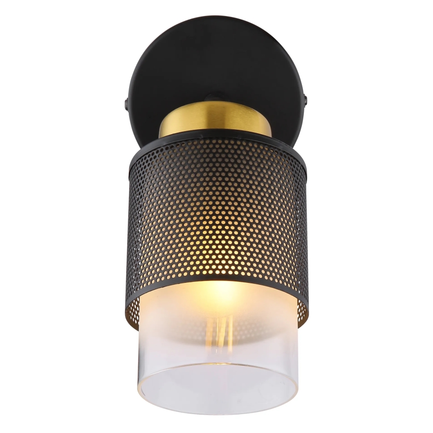 Globo - Zidna reflektorska lampa 1xE27/40W/230V crno/zlatna