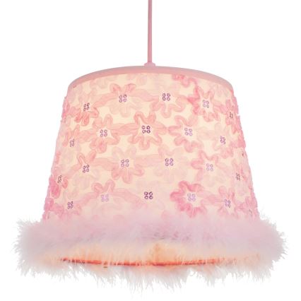 Globo - Dečiji luster na sajli 1xE27/60W/230V roze