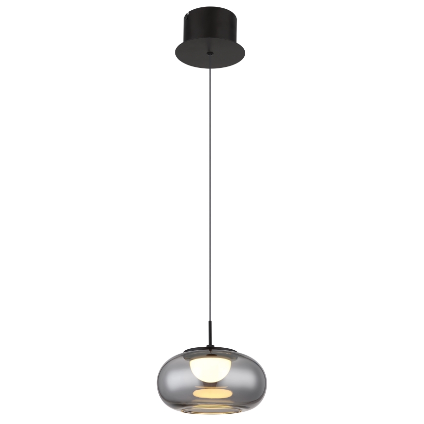Globo - LED luster na sajli LED/6W/230V crno