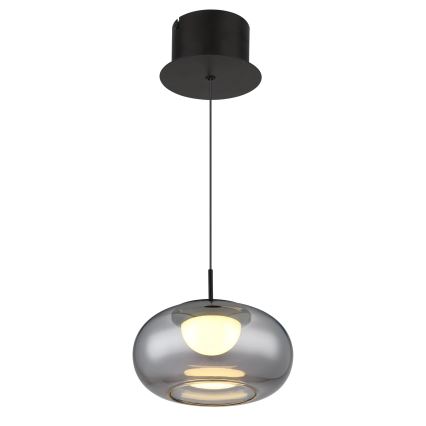Globo - LED luster na sajli LED/6W/230V crno