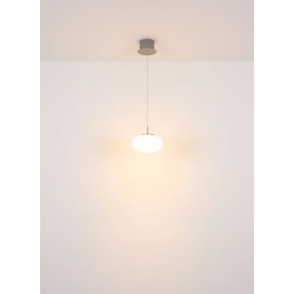 Globo - LED luster na sajli LED/6W/230V bela