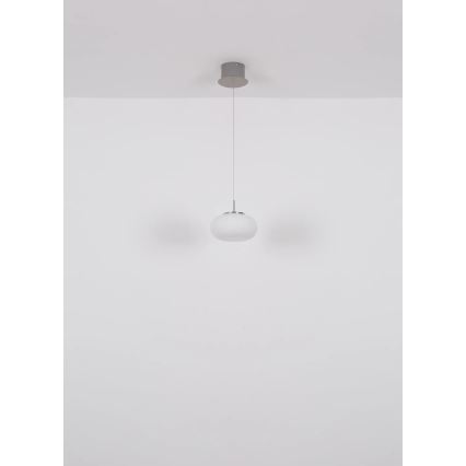 Globo - LED luster na sajli LED/6W/230V bela
