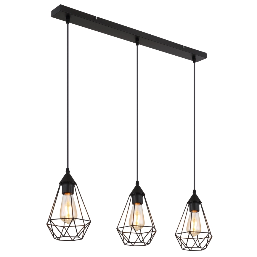 Globo - Luster na sajli 3xE27/60W/230V