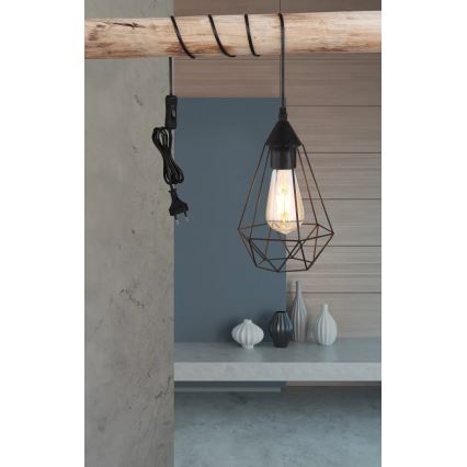Globo - Luster sa utikačem za utičnicu 1xE27/60W/230V