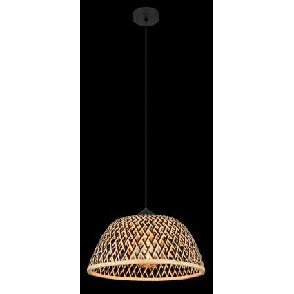 Globo - Luster na sajli 1xE27/15W/230V bambus