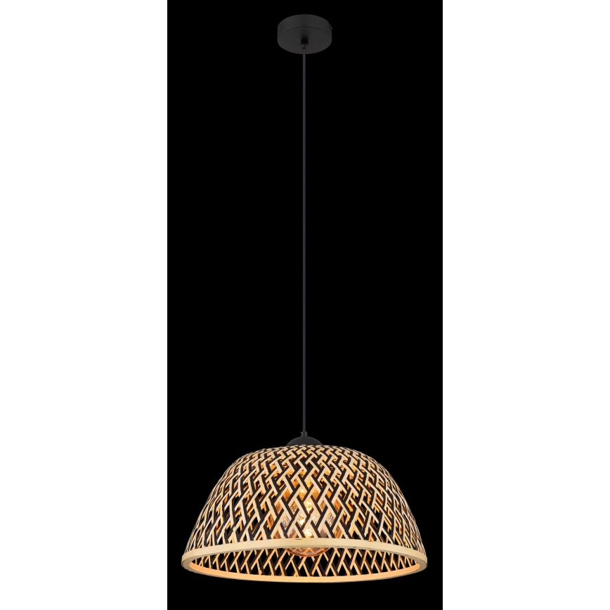 Globo - Luster na sajli 1xE27/15W/230V bambus