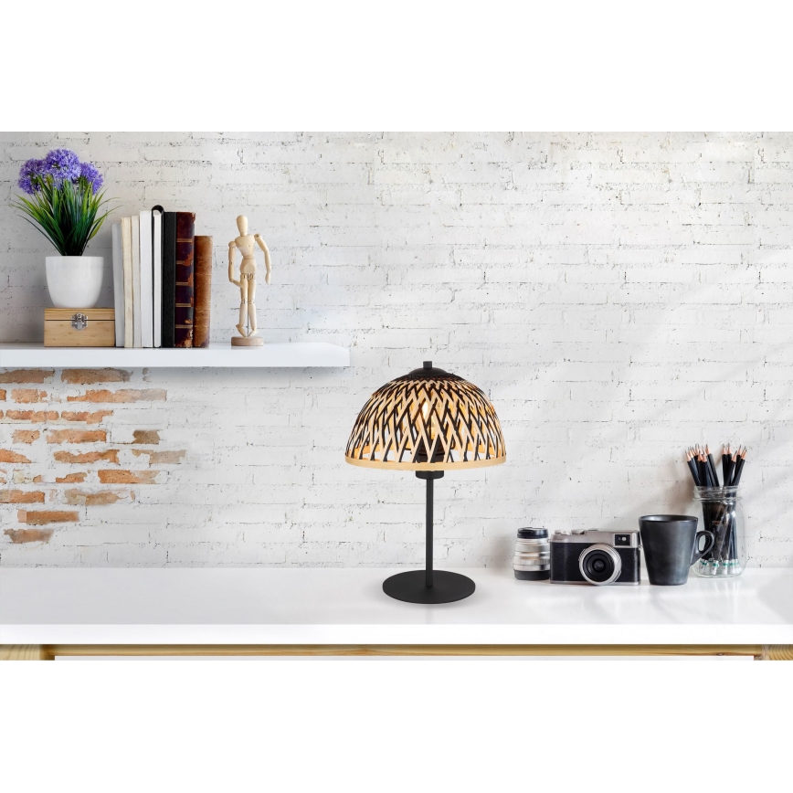 Globo - Stona lampa 1xE27/15W/230V bambus