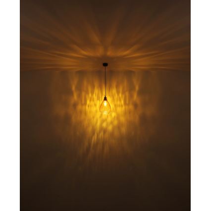 Globo - Luster na sajli 1xE27/60W/230V pr. 21 cm narandžasta