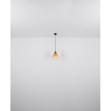 Globo - Luster na sajli 1xE27/60W/230V pr. 21 cm narandžasta