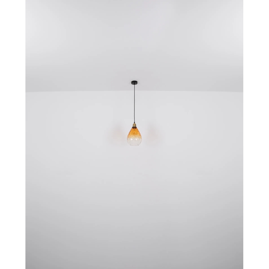 Globo - Luster na sajli 1xE27/60W/230V pr. 21 cm narandžasta