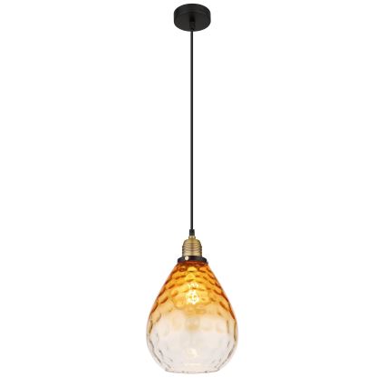 Globo - Luster na sajli 1xE27/60W/230V pr. 21 cm narandžasta