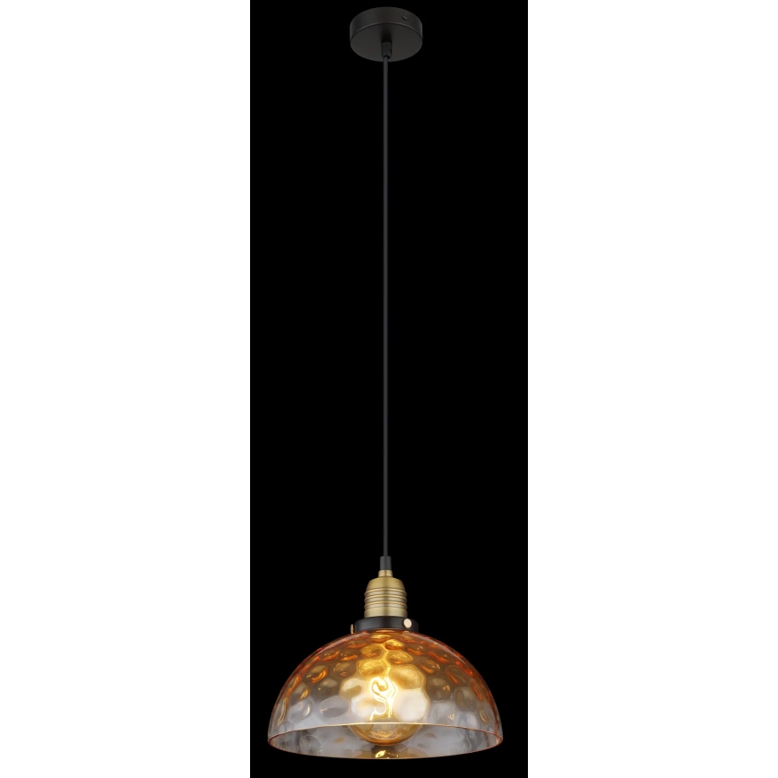 Globo - Luster na sajli 1xE27/60W/230V pr. 25 cm narandžasta