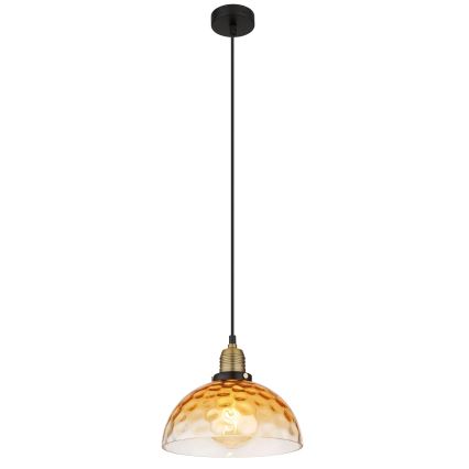 Globo - Luster na sajli 1xE27/60W/230V pr. 25 cm narandžasta
