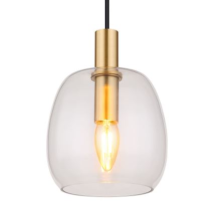 Globo - Luster na sajli 1xE14/40W/230V pr. 16 cm mesing