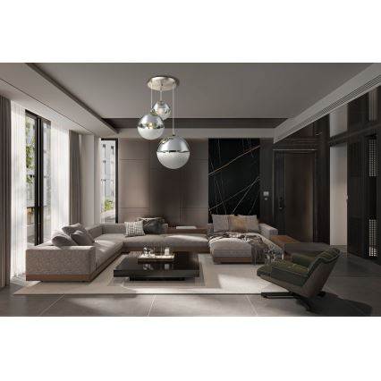 Globo - Luster na sajli 3xE27/40W/230V pr. 51 cm